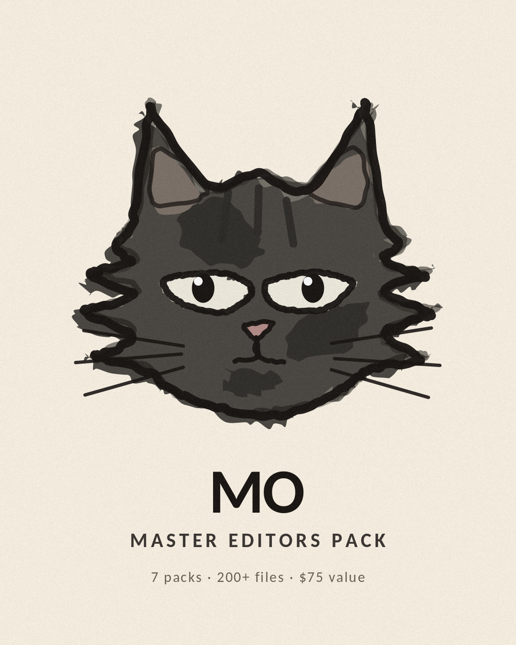 Mo the ColorCats house cat — Master Editors Pack, 7 packs and 200+ files