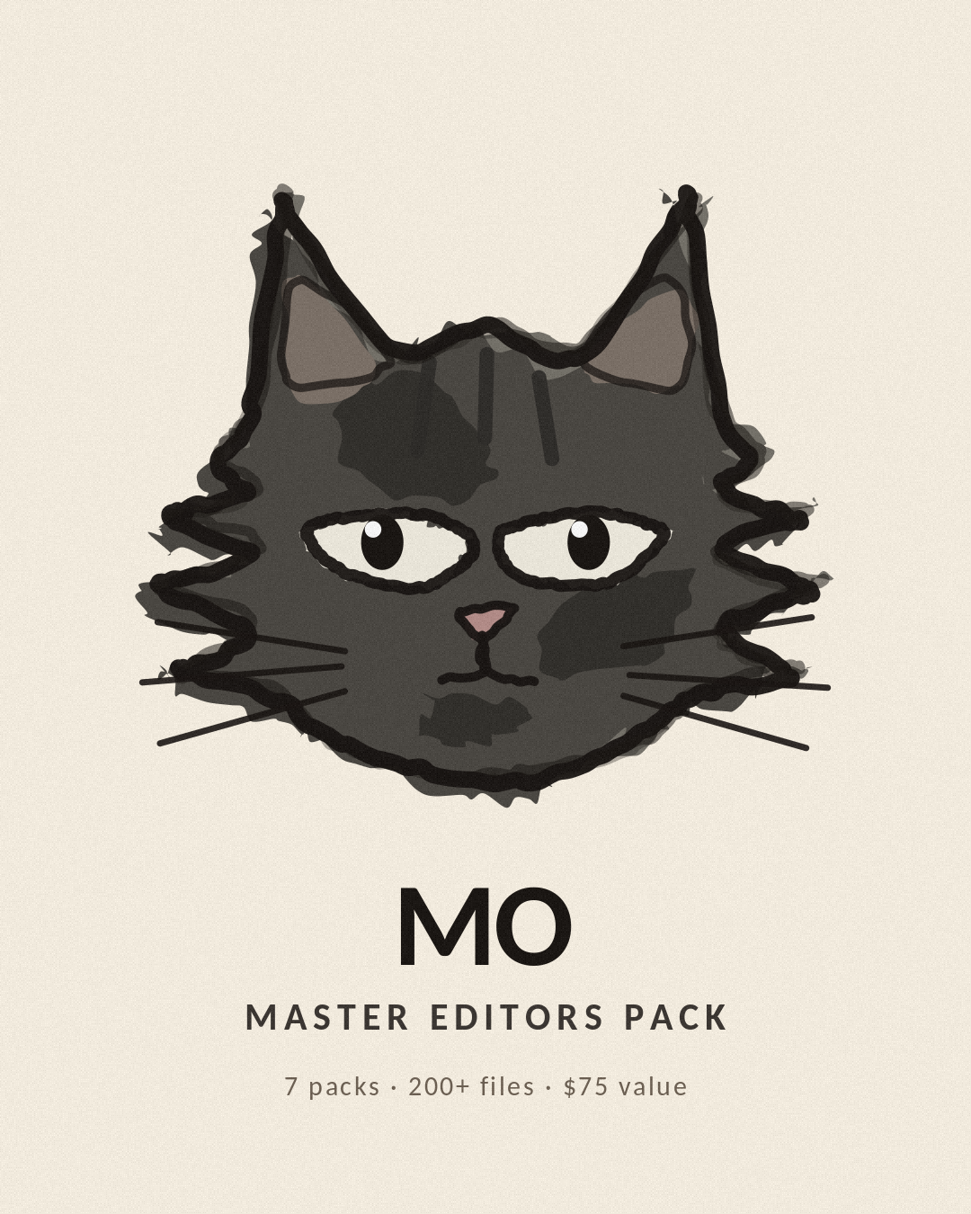 Mo the ColorCats house cat — Master Editors Pack, 7 packs and 200+ files